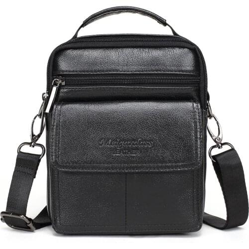 Male Ipad Handbags Tote Purse Genuine Leather Mens Bag Business Shoulder Crossbody Bags for Man Casual Messenger Bag