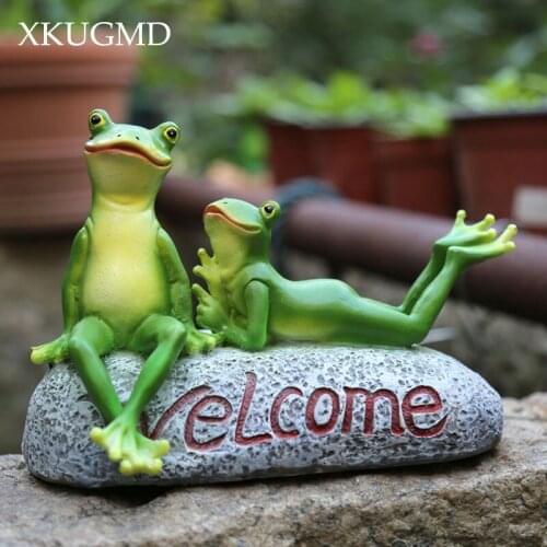 Yoga Frog Resin Ornaments English Alphabet Sculpture Crafts Cartoon Animals Children Toys Garden Decorations Accessories