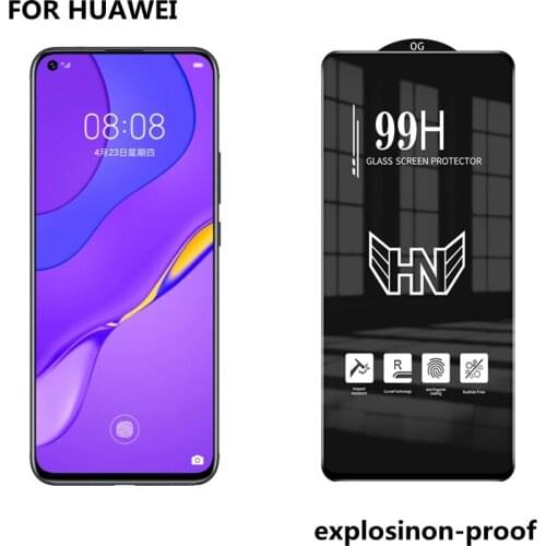 FOR Huawei full screen covered tempered glass smooth touch 99H for p30 p30lite p40 mate20lite mate20 mate30 p40lite10pieces