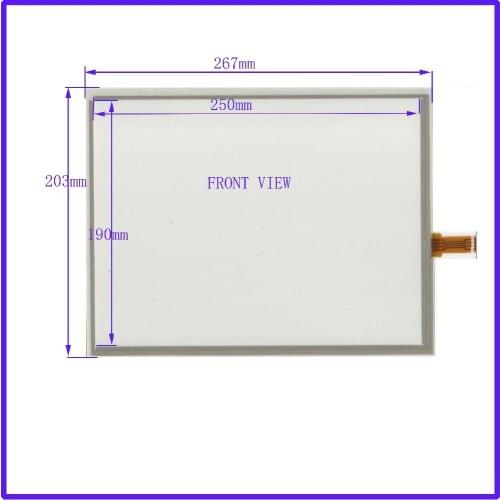 ZhiYuSun NEW 12.1Inch ELO Touch Screen 4 wire resistive USB touch panel overlay kit 267*203 Free Shipping