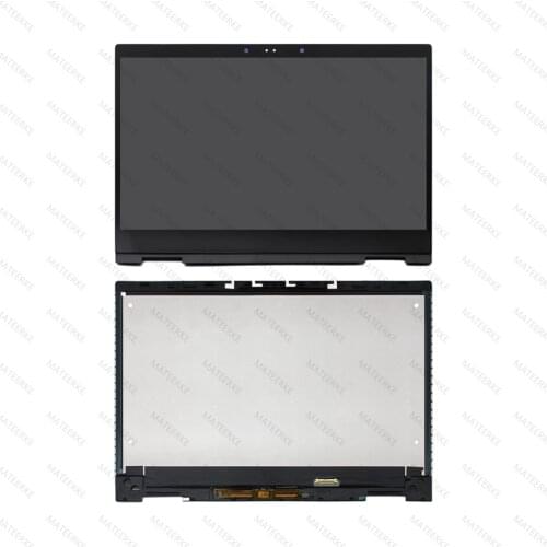 LCD Display Touch Screen Glass Panel Assembly With Frame For HP x360 13m-ag 13m-ag0001dx 13m-ag0002dx 1920x1080 30 PIN