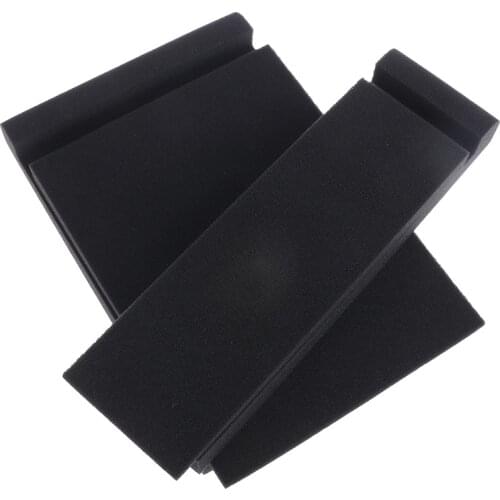 1set/2pcs Sponge Studio Monitor Speaker Acoustic Isolation Foam Soundproof Foam Isolator Pads High Density Random color