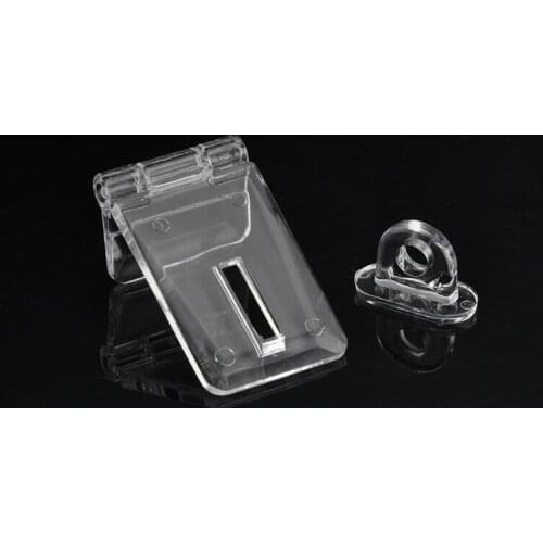 100PCS/LOT HIGH QUALITY L56x24mm Clear Crystal Transparent Acrylic Hinge Drawer Door Lock Catch