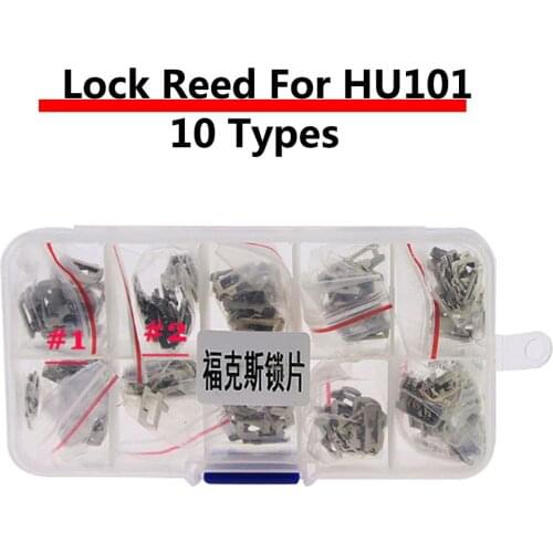 200PCS/LOT HU101 Car Lock Reed Plate For Ford Focus Fiesta Ecosport Brass Material Locksmith Tools Car Lock Repair Kit
