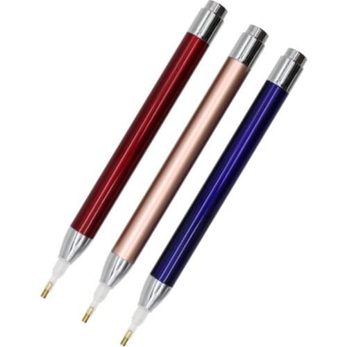 300 Pcs LED Diamond Painting Drill Pen Embroidery Point Drill Pen 5D DIY Rhinestones Pictures Lighting Diamond Pens Wholesale SN