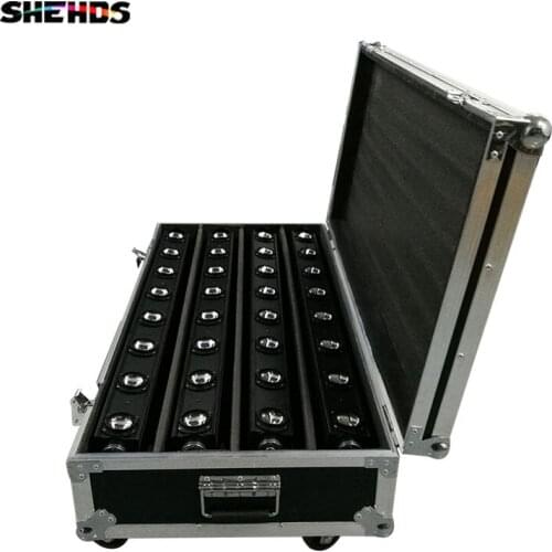 4PCS 8x12W Bar Beam Moving Head With Flight Case RGBW 4in1 Led Lyre Stage Lighting DMX512 Party Disco DJ Stage Equipmen