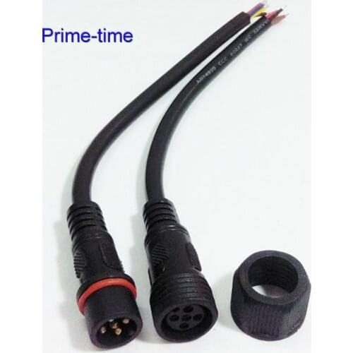 5pair 5 PIN Waterproof Male and Female RGBW connector Wire Cable For 5050 RGBW RGBWW LED Strip 20AWG cable Free Shipping