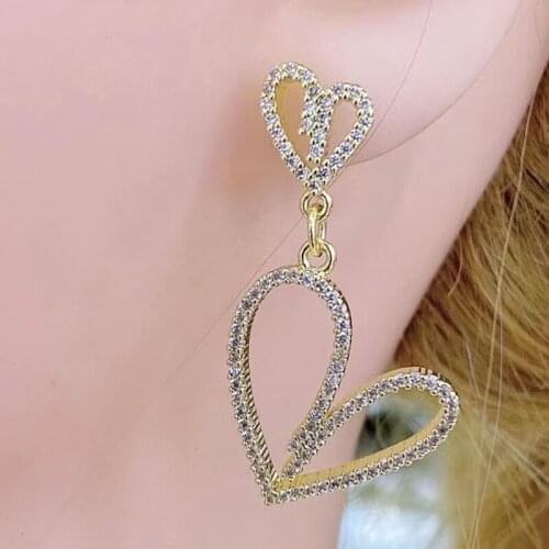 6 Pairs Heart earrings Hollow earrings Gold earrings Women Tiny jewelry earrings women earrings Gold jewelry gift 51477