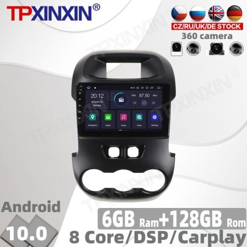 128GB Android 10 For Ford Ranger F250 2011 - 2014 Car Radio Multimedia Video Player Navigation GPS Accessories Auto 2din no DVD