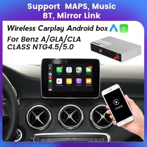 Box CarPlay Android Auto Supports Mirror Link Multimedia Android System For Mercedes benz A class W176 CLA Class C117 GLA X156