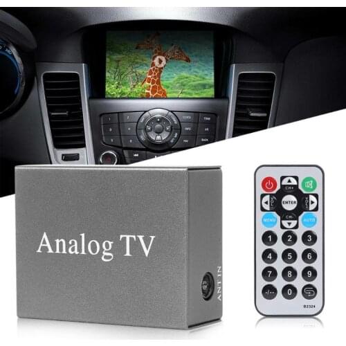 Car Mobile Video Analog TV Receiver Box Simple and Generous New and High Quality Durable In BERLIHEN Car DVD Monitor TV Tuner