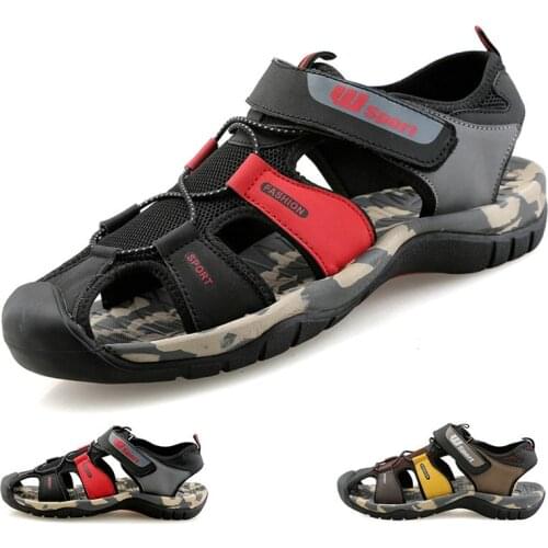 Brand Men Sandals Soft Casual Roman Shoes Outdoor Breathable Mens Sandals Summer Comfortable Light Sandalias Hombre Plus Size 44