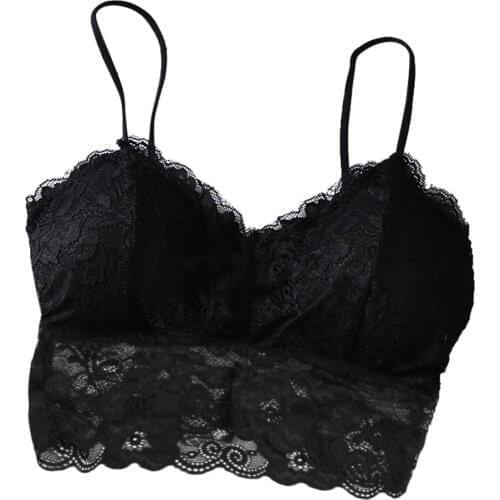 Women Sexy Lace Bra Tube Top Female Bralette Push Up Seamless Crop Wrap Tops Plus Size Lingerie Underwear Brallette Lingerie