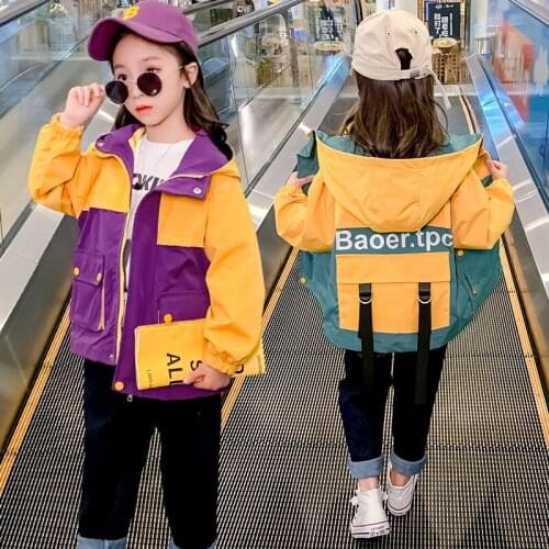 Girls Babys Kids Coat Jacket Outwear 2021 Splicing Winter Autumn Thicken Warm Overcoat Top Outdoor Sport Cardigan Childrens Cl