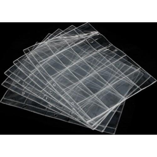 1 Page 20 Pockets Album Pages For Money Coin Holder Storage Note Currency Collection Case W12 Drop ship