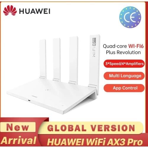 WiFi Speed Revolution Global Version HUAWEI AX3 Router Quad Core WiFi 6 + Router 3000 Mbps Tap to connect Easy Set up
