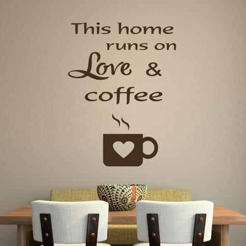 Coffee Wall Decals Kitchen Wall Decal Coffee Decal Kitchen Art Vinyl Wall Stickers Removable DK-200