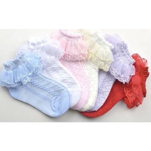 Summer Thin Section Children Lace Socks Baby Hosiery For Girl Mesh Lace Princess Sock Ankle Short Toddler Sock