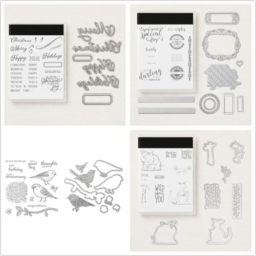 Animal Birds Metal cutting dies and stampS For Scrapbooking Embossing Decorative Crafts DIY Paper Cards Stamp and DIES NEW