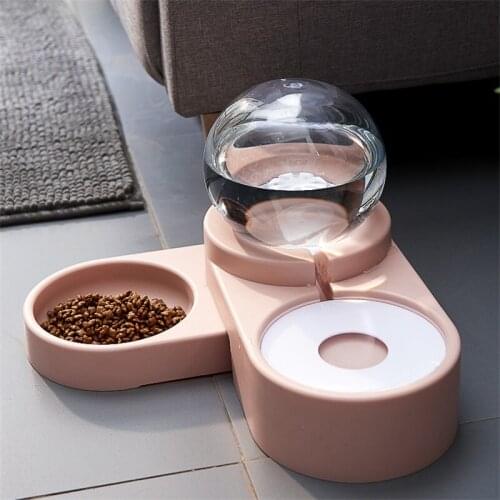 1.8L Spherical Pet Dog Bowl Large-capacity Rotatable Variable Corner Dog Cat Bowl Automatic Cat Water Dispenser