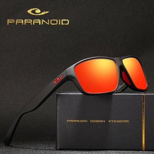 PARANDOID Vintage Sunglasses Polarized Mens Sun Glasses For Men Driving Black Square Oculos Male 8 Colors Model P8713