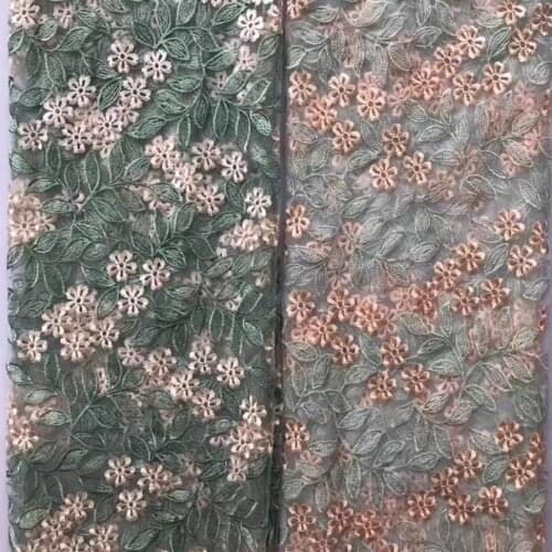 New Summer Fresh Plum Embroidery Embroidery Lining Hanfu Womens Dress Lace Mesh Fabric Wholesale