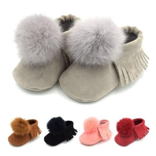 Newest Hot Newborn Baby Boys Girls Soft Warm Winter Boots Crib Shoes Prewalker 0-18M