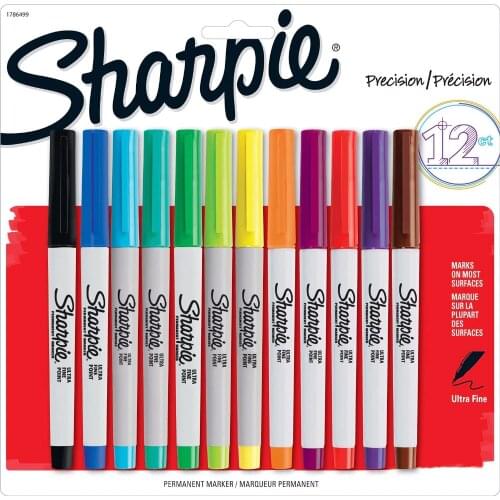 New Arrival!!! Sharpie 37175 permanent art markers 12 colors set