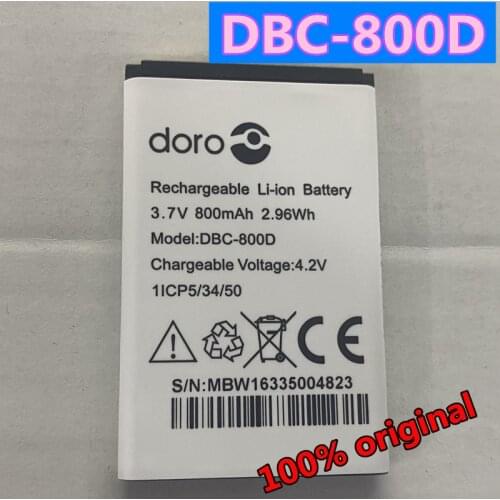 New Original 800mAh DBC-800D Battery For Doro 500 506 508 509 510 515 6520 6030 6021 6050 6120 6121 6171 PhoneEasy 500 Phone