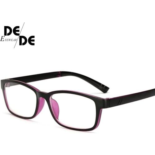 Hot Sale Computer Glasses Men Women Square Anti Blue Light Radiation Coating Film Tinted 0 Degree Clear Lens for Work Home