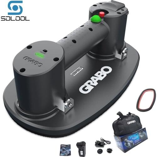 Grabo Lifter Vacuum Suction Cup Lifting Tool for Wood Marble Granite Glass Tile Concrete with Carrying Bag