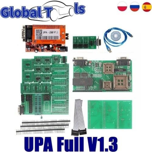 UPA USB V1.3 ECU Programmer UPA Full Adapters ECU Chip Tunning V1.3 UPA USB EEPROM Adapter USB UPA V1.3 With Full Adapters