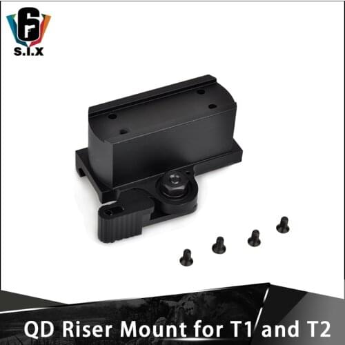 QD Riser Mount for T-1 and T-2 Tactical T1 Red Dot Mount Scope Accessory