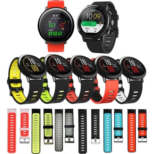 For amazfit acessorios Sport Silicone Wrist Strap for Xiaomi Huami Amazfit PACE Smart Watch Replacement Band Smartwatch correa