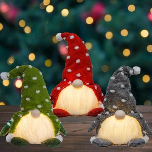 Big Size ChristmasLarge Light-Emitting Doll Fat Dwarf Faceless Baby Doll With Light Rudolf Ornament Home Decoration Navidad 2022