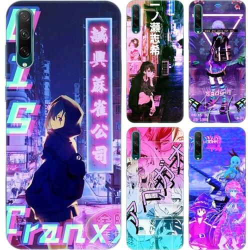 Hot Vaporwave Glitch Anime Soft Silicone Phone Case for Huawei Honor 20 20i 20E 20S 10i 9X 8S 8X 8C 8A 8 Lite 7S 7A Pro Cover