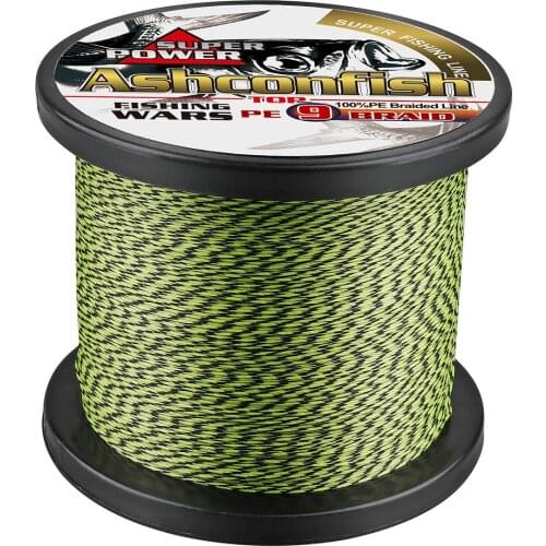 Super strength toughness fishing line braid 9 strands 1500m 2000m long sea fishing saltwater 15-100LBS test 0.2 0.3 0.4 0.5mm