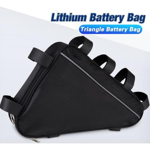 36V 48V 60V 72V E-BIKE Electric Bicycle Triangle Battery Bag Black Bicycle Frame Triangle Bags load 126 cells