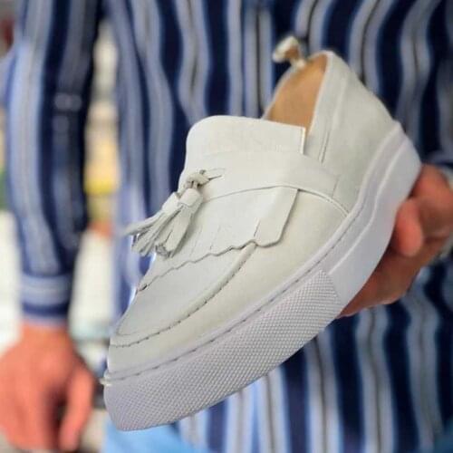 Men Dress Shoes Casual Business Fashion Pu Leather Low Heel British Style Classic Slip-on Loafers Shoes Zapatos De Hombre KN065