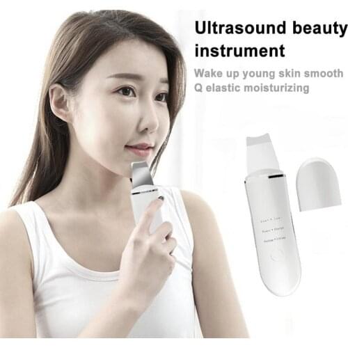 Ultrasonic Skin Scrubber Beauty Instrument Face Cleanser Blackhead Acne Removal Facial Spa Vibration Massager Peeling Shovel