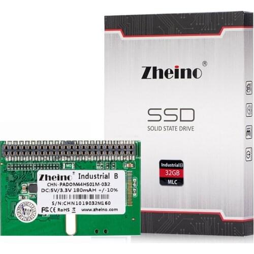 Zheino New IDE PATA DOM SSD 44PIN MLC 32GB Horizontal+Socket Industrial Disk On Module Solid State Drives