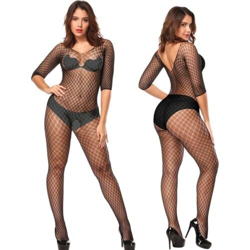 Plus Size Sexy Lingerie Hot Fishnet Open Crotch Exotic Lingerie Underwear Porn Babydoll Lenceria Sexy Costumes Sex Products
