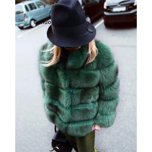 Winter Women High Quality Faux Rabbit Fur Coat Luxury Fur Coat Loose Lapel OverCoat Thick Warm Plus Size Female Plush Coats