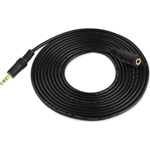 1PCS 3.5 Audio Extension Cable 1.5M 3M 5M 10M 15M 20M for Plug Jack Stereo Headphone Male to Female NEW Black