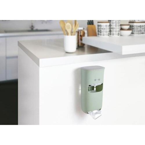 1PC Plastic Bag Storage Box Kitchen Bathroom Wall Mount Plastic Trash Bag Storage Box Organizer Garbage Bag Holder OK 0830