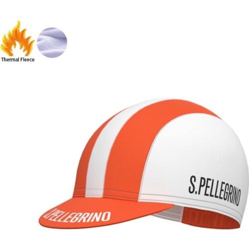 1976 Competition S.PELLEGRINO Team Retro Man And Women Cycling Fleece Cap Triathlon Bike Jersey Fleece Hat Gorra de ciclismo