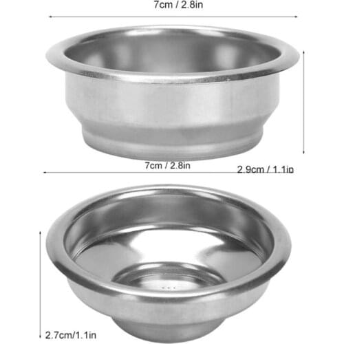 58mm Double Layers Single/Double Doses Filter Basket Semi-Automatic Coffee Machine Bottomless Handle Filter