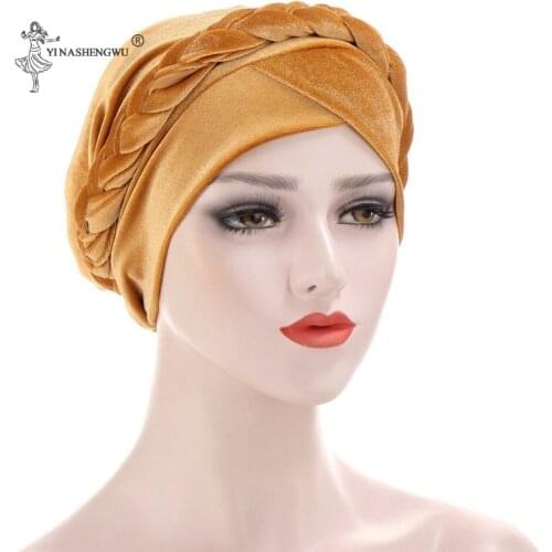Africa Wrap Head Scarf Cap Braid Hedging Cap Fashion Style Muslim Women Hijab Bonnet With Fashion Inner Hijabs Underscarf Caps