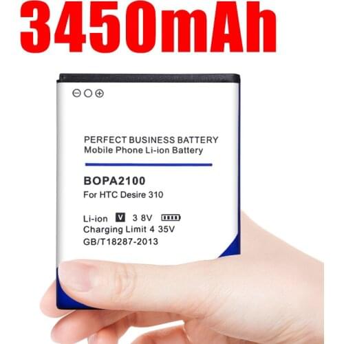 3450mAh BOPA2100 / b0pa2100 Battery for HTC Desire 310 310W mobile phone 310W Batterie Bateria Batterij