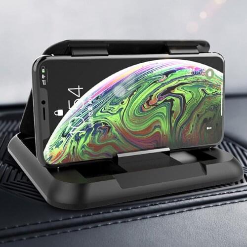 Car Phone Holder Carbon Fiber Texture Mobile Phone Suction Pad Music Playing